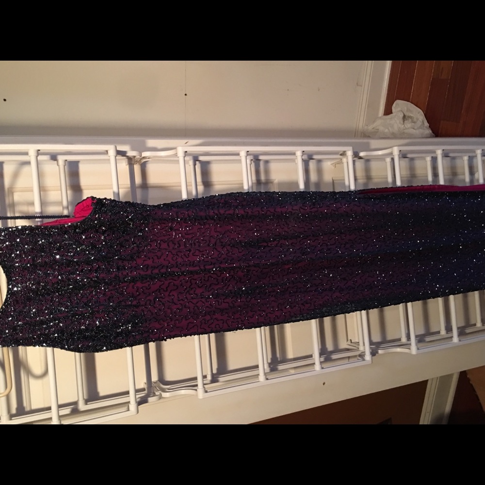 Beautiful evening gown or prom dress.